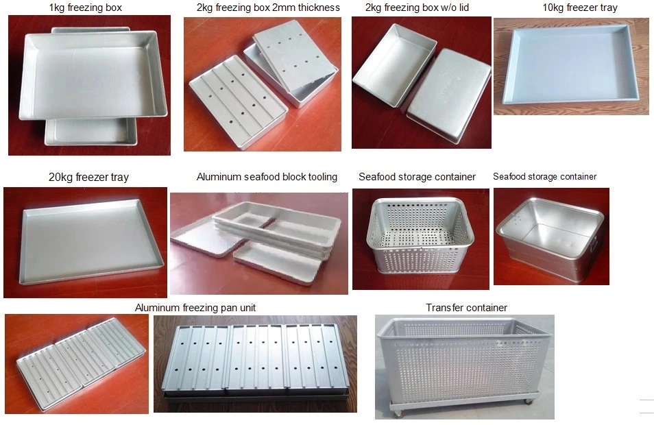 Fast Freezing Aluminum Alloy Freezer Pan for Contact Plate Freezer, Freezing Equipment