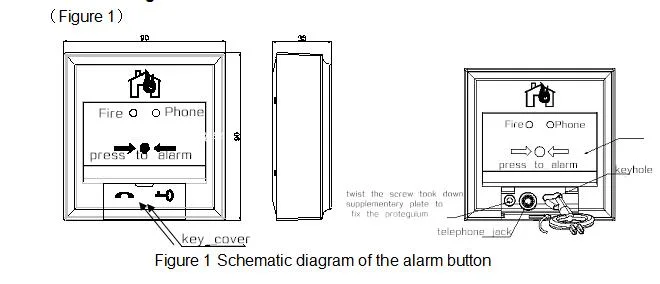 Call Point for Fire Alarm/Manual Alarm Button