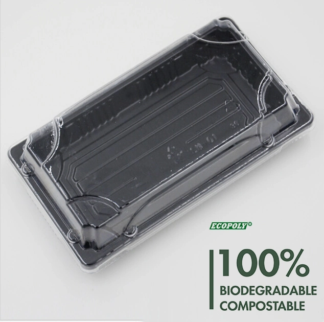 Fully Compostable Elegant Disposable Plates High End Food Contact Grade Plastic Trays