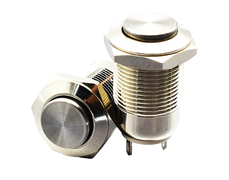 Metal Push Button Switch 12mm Momentary Metal Push Button Switch
