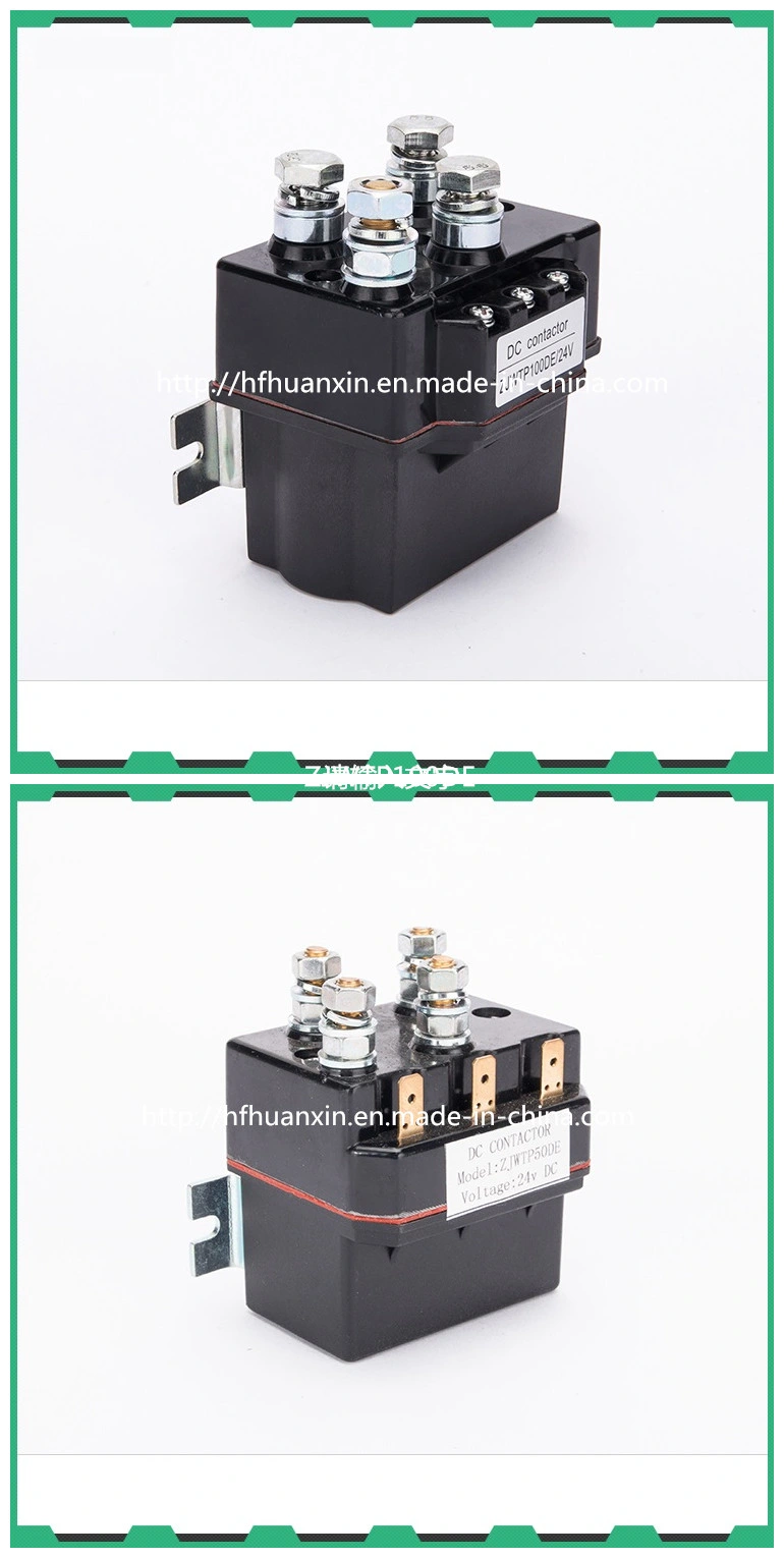 Zj50d 12V 48V Magnetic Electric Relay DC Contactor