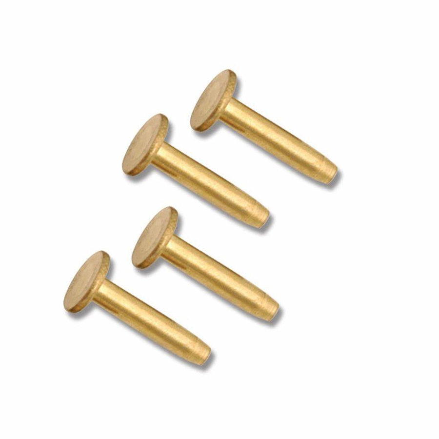 Precision Lathe Work CNC Lathe Turning Cutlery Rivets Custom Brass Silver Steel Kitchenware Rivets with Factory Best Price