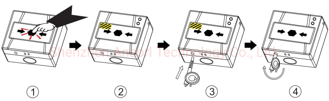 Sample Order Call Point Press Button with Relay