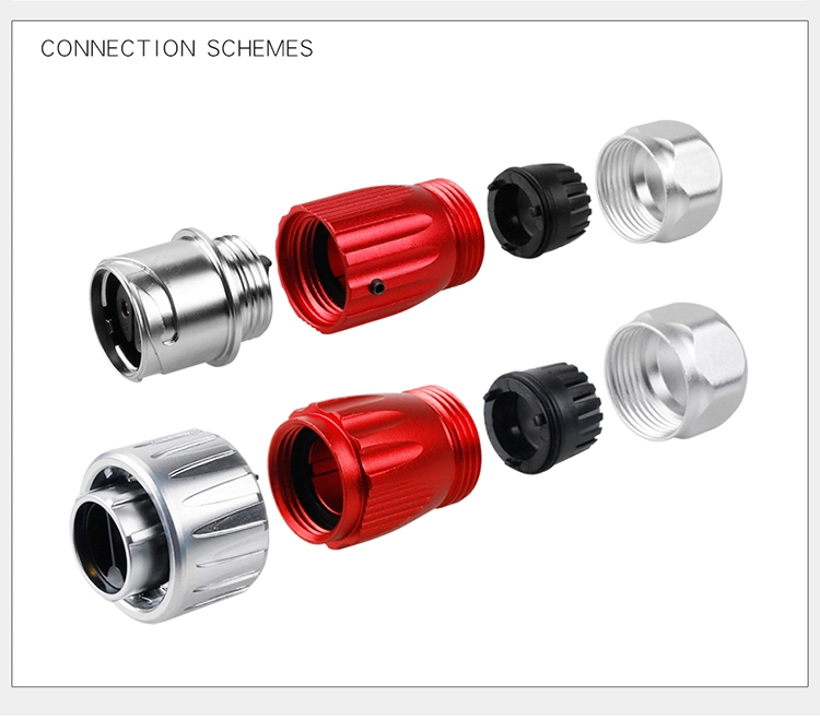 Electrical Contact Parts IP67 Waterproof Electrical Connector/LED Connector 12 Pin