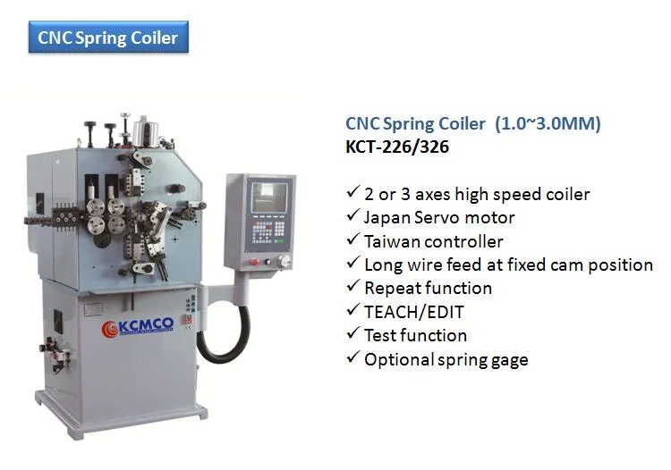 KCMCO-KCT-226 CNC High Speed Electrical Spring Coiling Machine