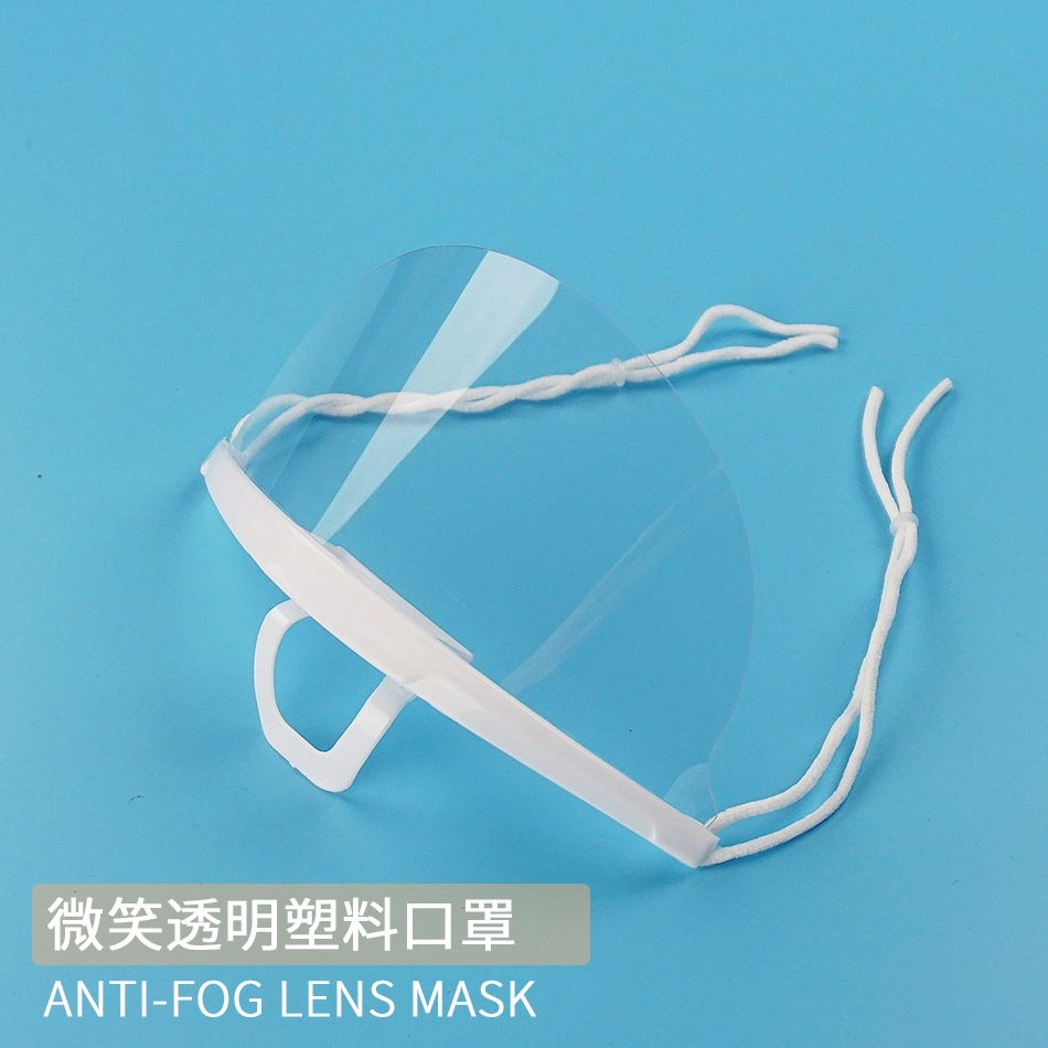 Food Industry Use Face Mask Plastic Mouth Mask Anti-Fog Clear Face Mask