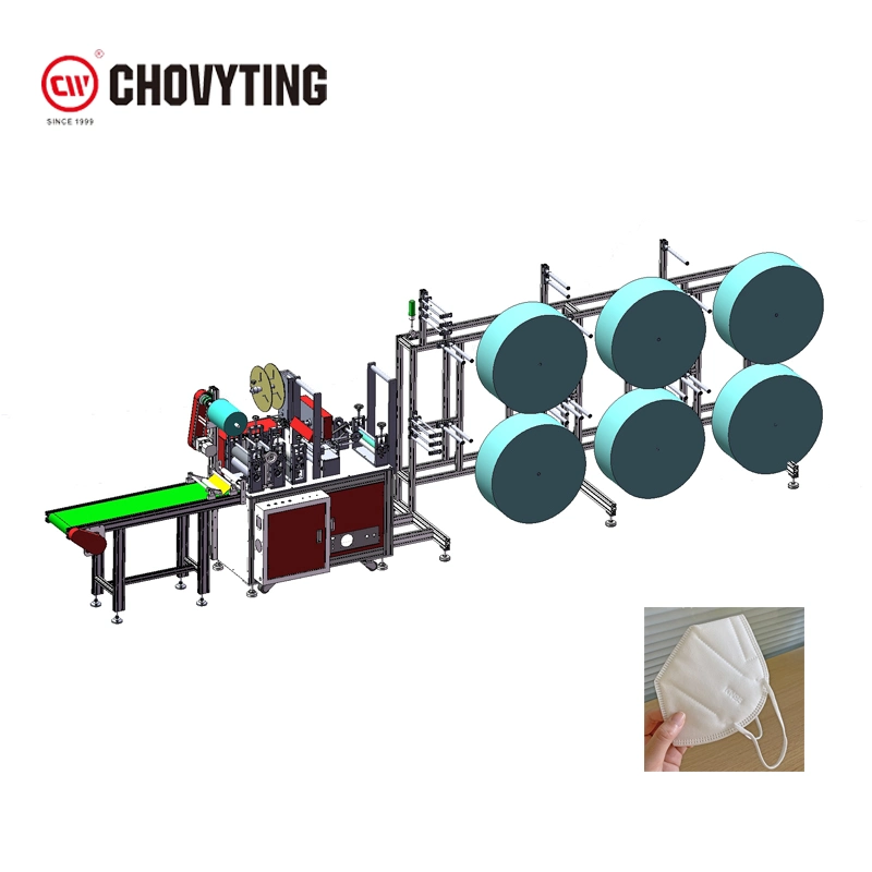 Automatic Disposable Surgical Medical Ear Loop Face Mask Production Line Mask Making Machine