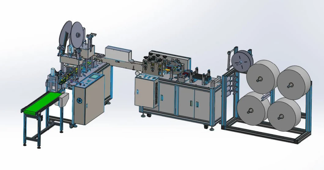 Automatic Disposable Surgical 3 Ply Medical Face Mask Production Line Face Mask Making Machine