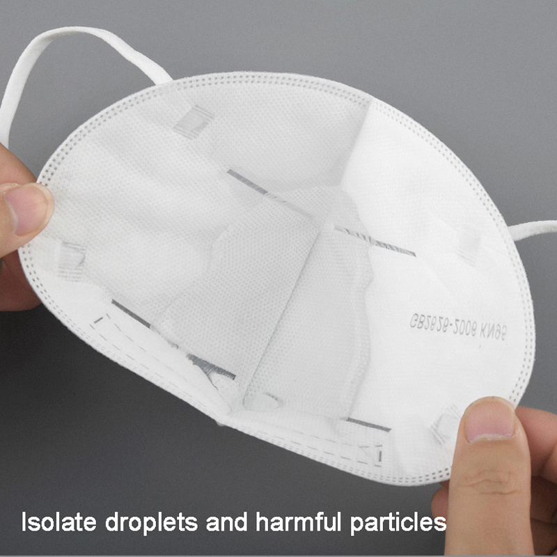 5 Layer Disposable Mask Folding Dustproof Anti-Fog Face Masks Face Shield Face Mask