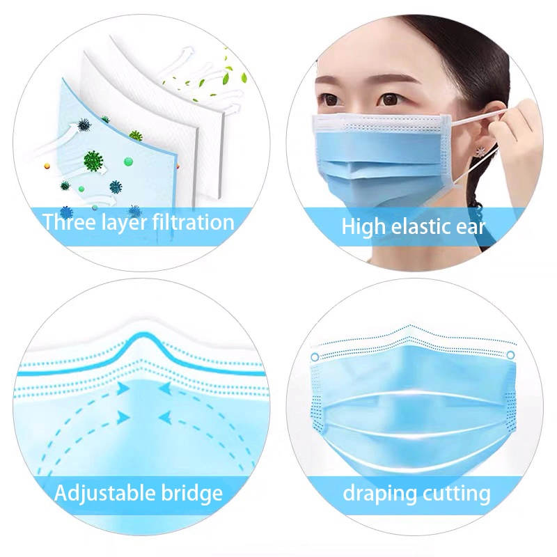 Disposable Medical Face Mask/Face Shield/Face Mask/Wholesale Face Mask/Type Iir