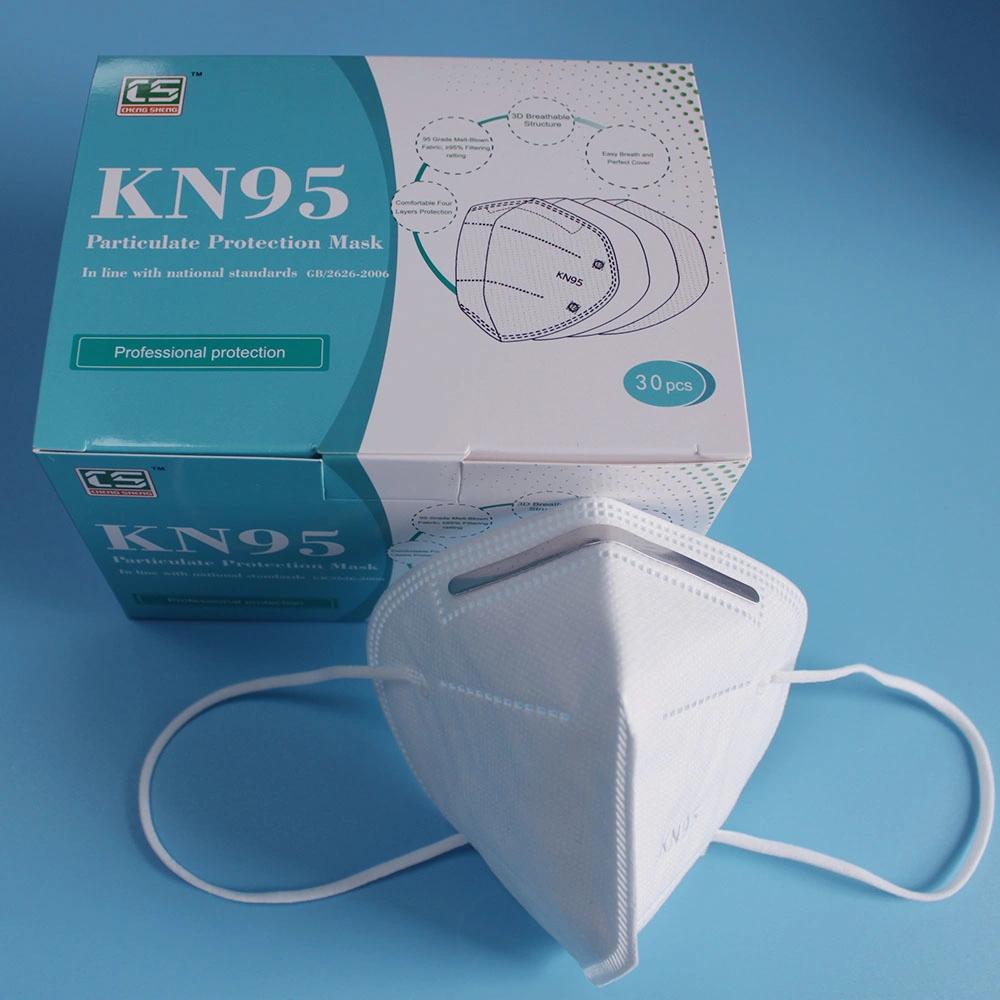 Protective Face Mask Breathing Safety Disposable 3D Fold Dust KN95 Face Mask