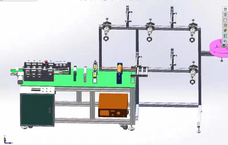 Semi-Auto Medical Protective Non-Woven Disposable Face Mask Forming Making Machine