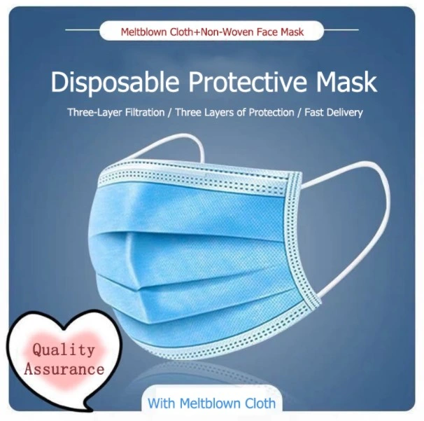 Stock Offer Disposable Multi-Layered Protection Breathable Earloop Antiviral Face Mask