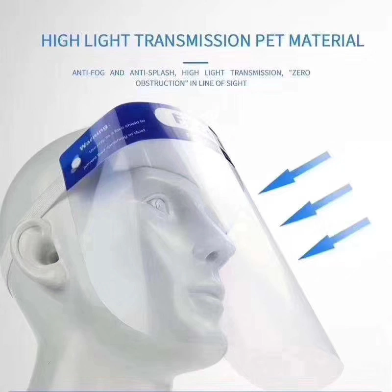 Face Shield Plastic Clear Face Shield Mask Protection Plastic Transparent Clear Full Visors Mask Face Shields for Airlines Face Shield for Protecting