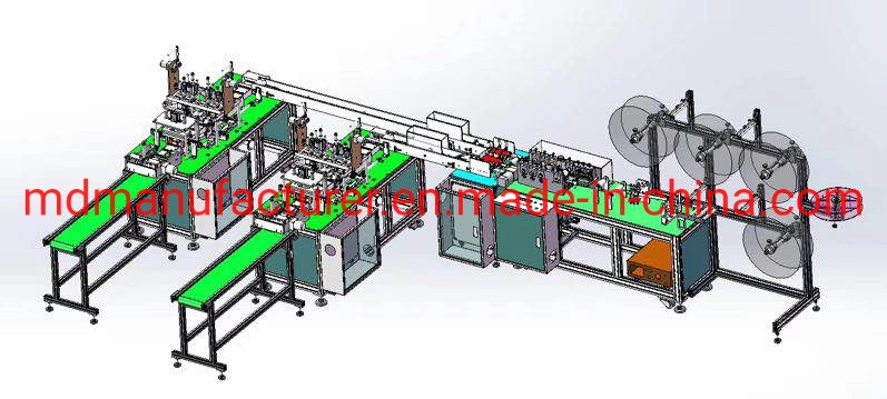 Fully Automatic Flat Type Disposable Nonwoven Face Mask Machine