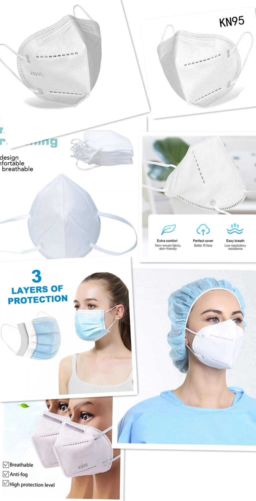 Virus of Prevention Protection Masks Wholesale Protective Disposable Melt-Blown Dust Face Masks Respirator 4 Ply