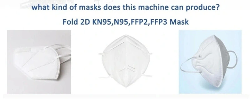 Earloop Mask Machine N95 Respirator Automatic Mask Making Machine Nonwoven Machines Disposable Face Mask