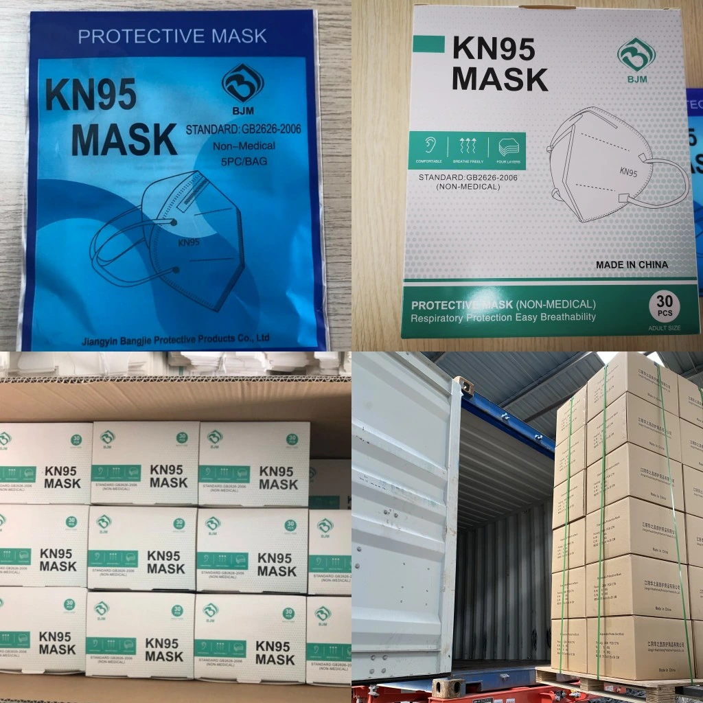 in Stock Disposable Protective KN95/FFP2 Mask Antiviral Face Mask with GB2626