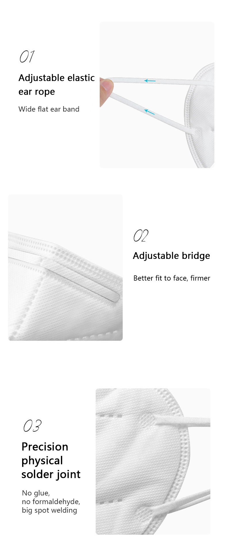 Face Mask/Wholesale Face Shield/FFP2/Type Iir/Five Layer Protective Mask/KN95 Face Mask