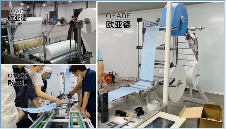 3ply 4 Ply Non Woven Face Mask Machine with Earloop Welding Machine