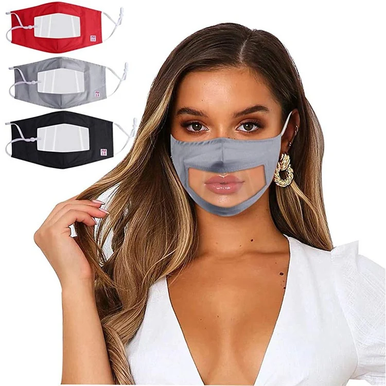 Clear Window Visible Expression Deaf and Hard of Hearing Visible Mouth Face Mask
