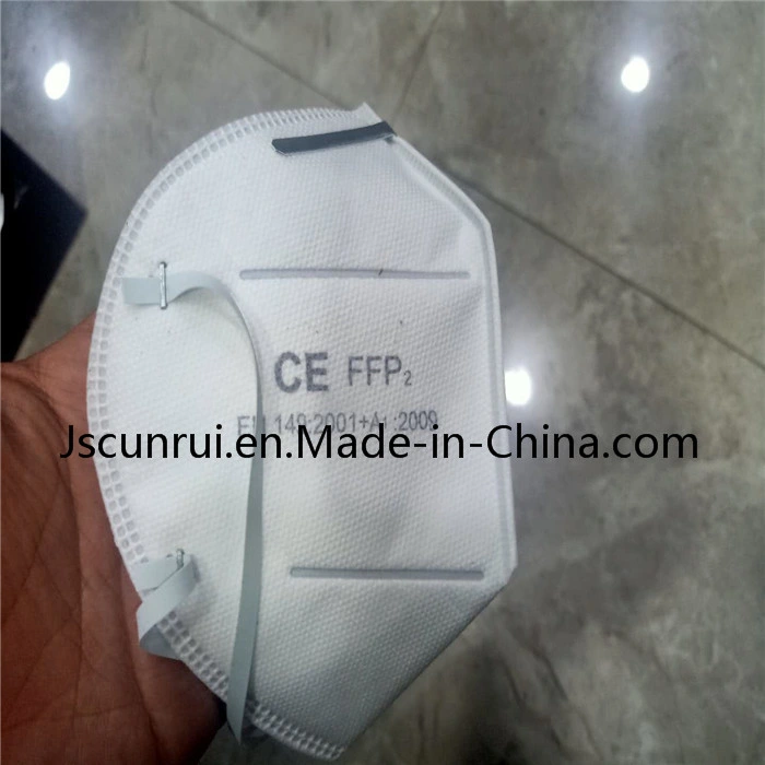 Certificate Ffp2 Face Mask Kn95 in Stock Disposable 3D Fold Dust Kn95 Face Mask