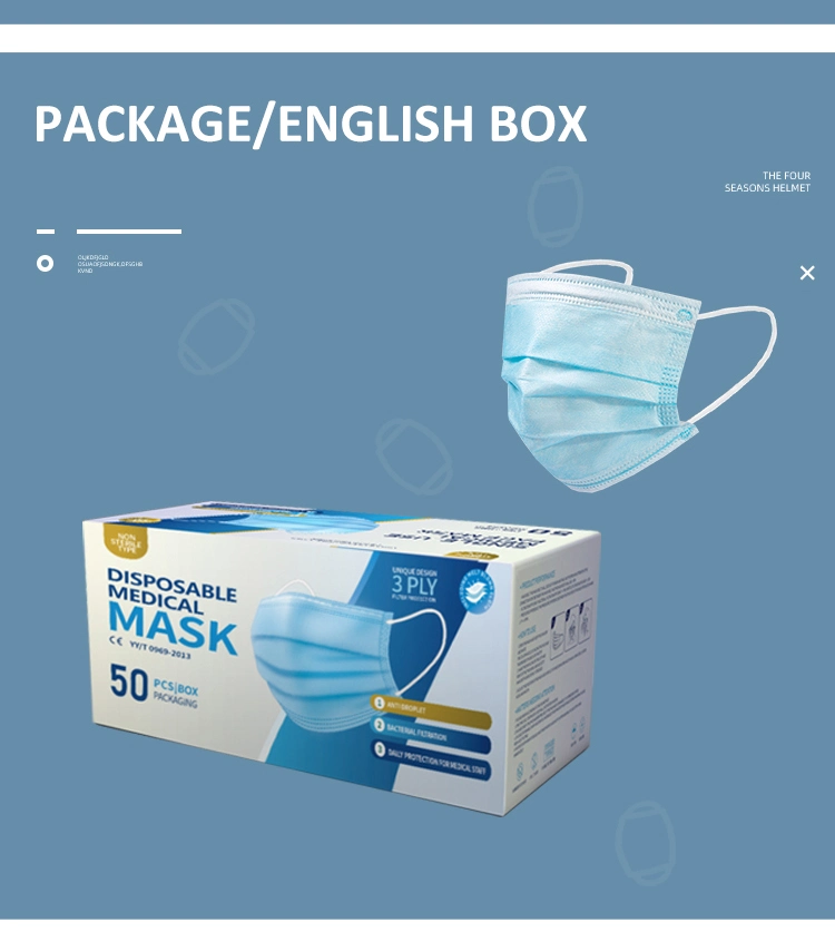 Breath Face Mask Best Selling Product Non Woven Material for Mask Mascarillas Face Shield Mask Box