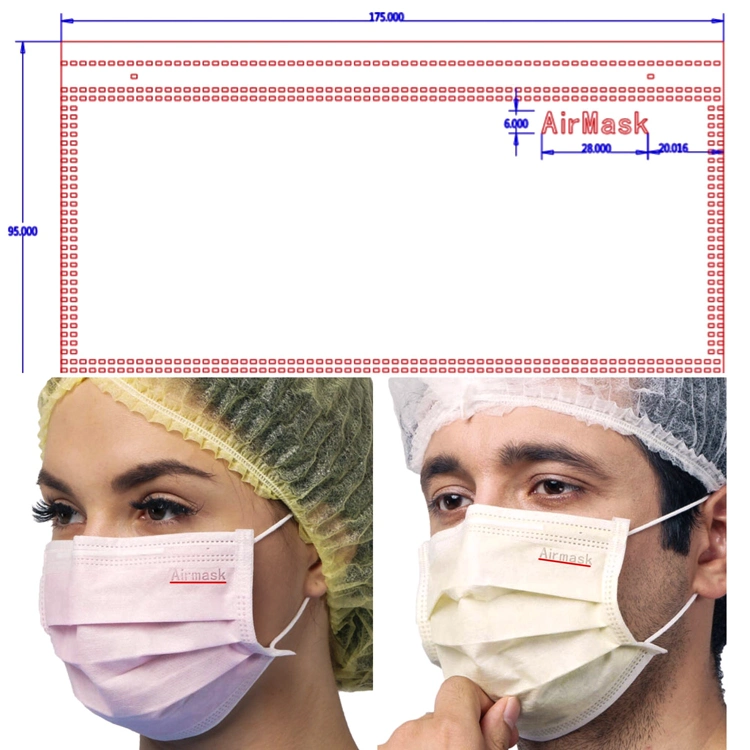 Dental Hospital Germ Protection Protective Medical 3 Ply Disposable Surgical Antiviral Face Mask with Custom Logo