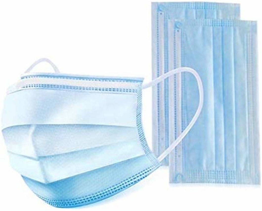 Disposable Mask Dust Breathable Earloop Antiviral Face Mask, Sanitary Mask Thick 3-Layer Masks
