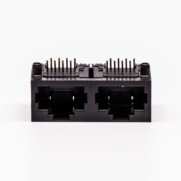 Qualified 1X2 8pins Plastic RJ45 Modular Socket