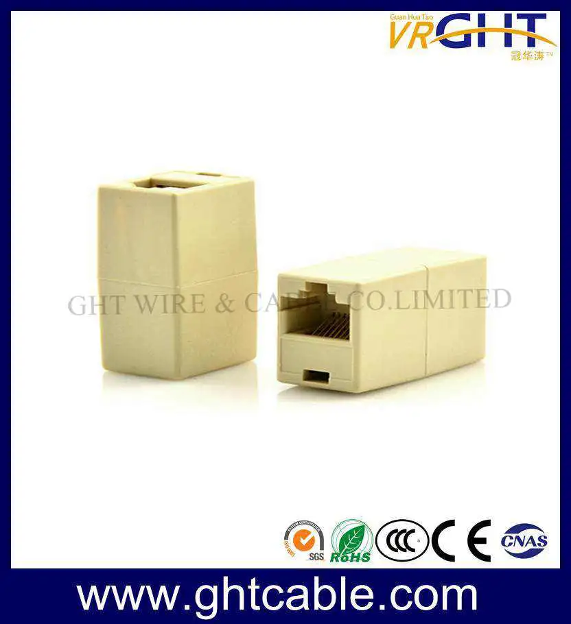 RJ45 Cable Dual-Head Network Extension Adapter Coupler
