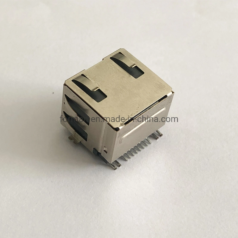 Electronics RJ45 Connector Jack with LED Light RoHS