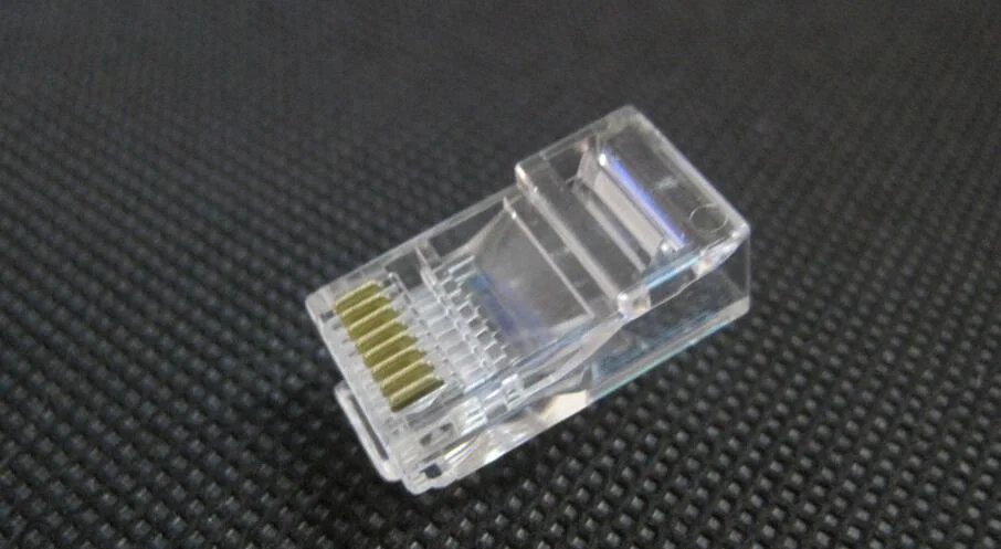 Factory Price RJ45 8p8c Network Crystal Head Network Cable Cat5e CAT6 Connector Crimp Plug