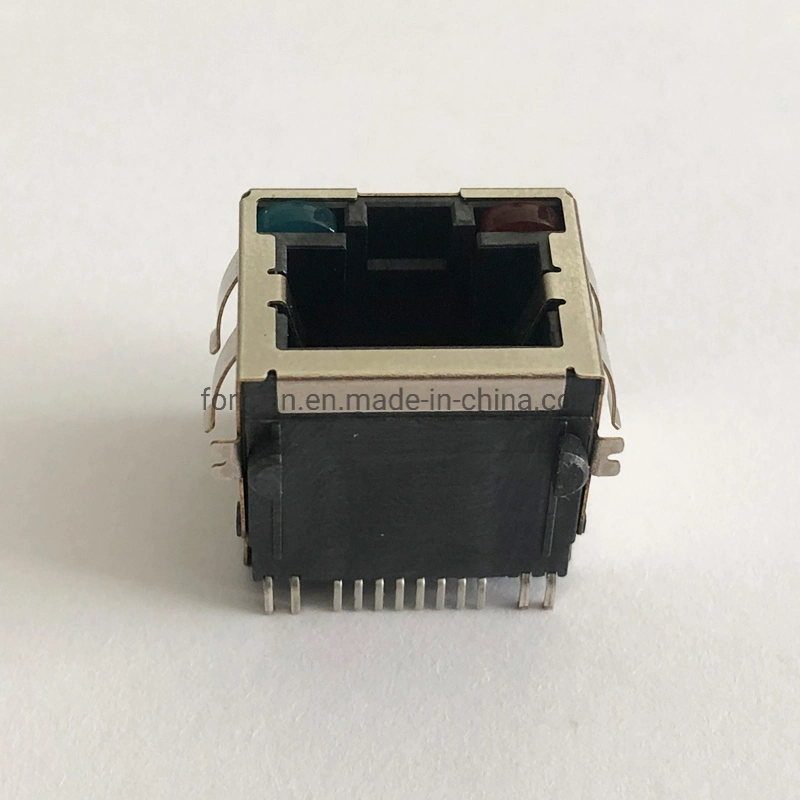 Electronics RJ45 Connector Jack with LED Light RoHS