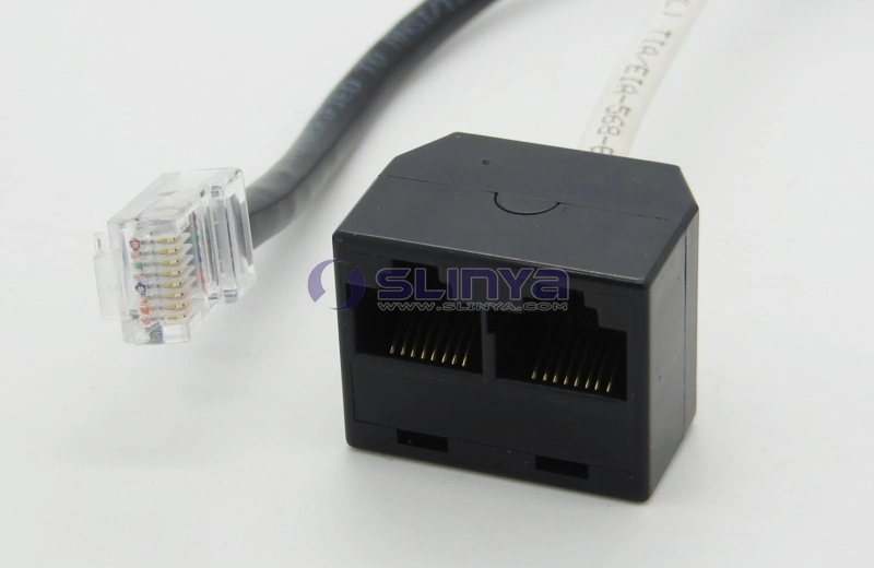 RJ45 Splitter 1 Male to 2 Female Sockets Adaptor Splitter Switch Poe Kit Cat5e Network Cable