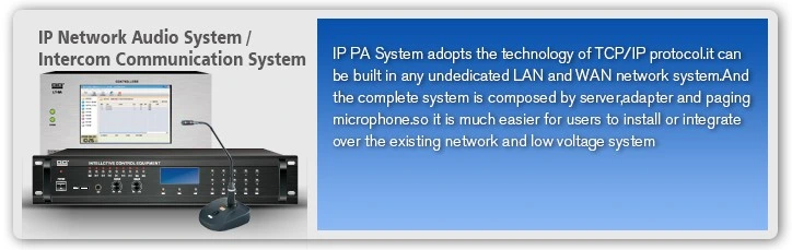 IP Network Adaptor RJ45 TCP/IP Amplifier 60W-1000W