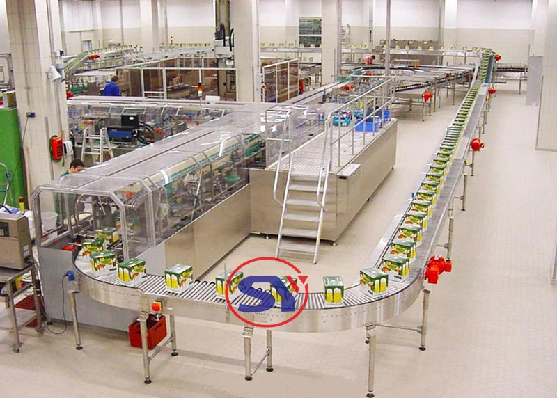 Automatic Industrial Zinc-Plated Steel Roller Conveyor Table Bed Conveyor for Transporting Pallet