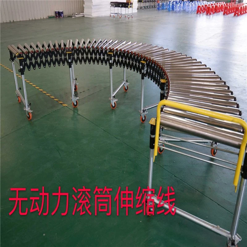 Indoor/Outdoor Conveying Machine Unpower Rollers Gravity Conveyor System