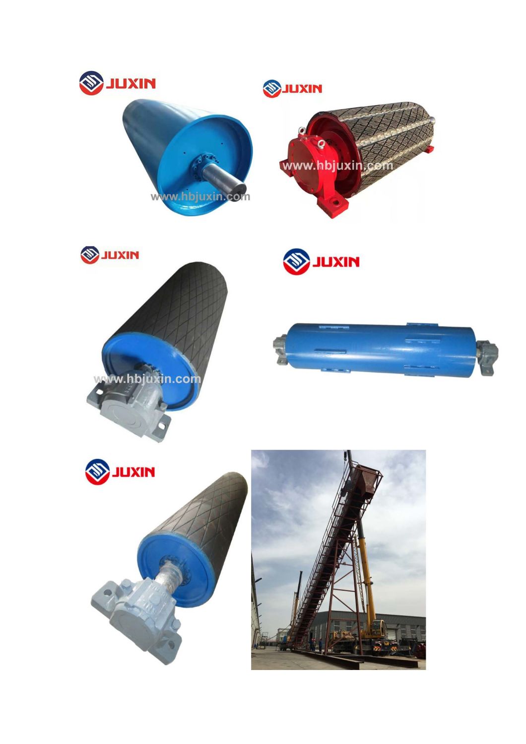 Custom-Made Steel Conveyor Return Rollers for Belt Material Handling System