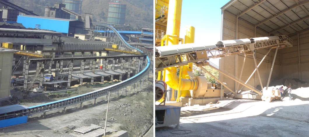 Mining Industry Bulk Material Handling Telescopic Radial Stacker Conveyor