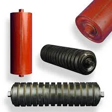 Rubber Ring Coated Belt Conveyor Impact Roller Idler Conveyor Component Bulk Material Handing Solution