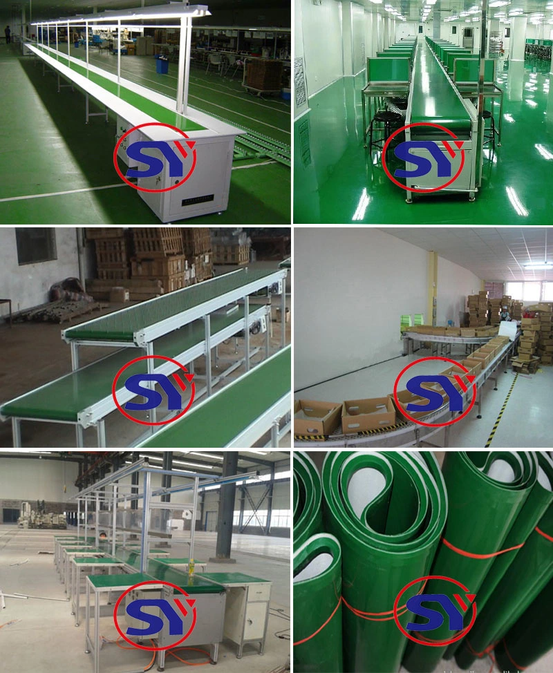 Material Handling Stainless Steel Food PVC/PU Conveying Belt Conveyor/Transport Conveyer System