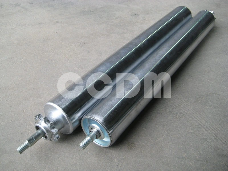 Custom Conveyor Stainless Steel Roller with Sprocket Single Driven Roller