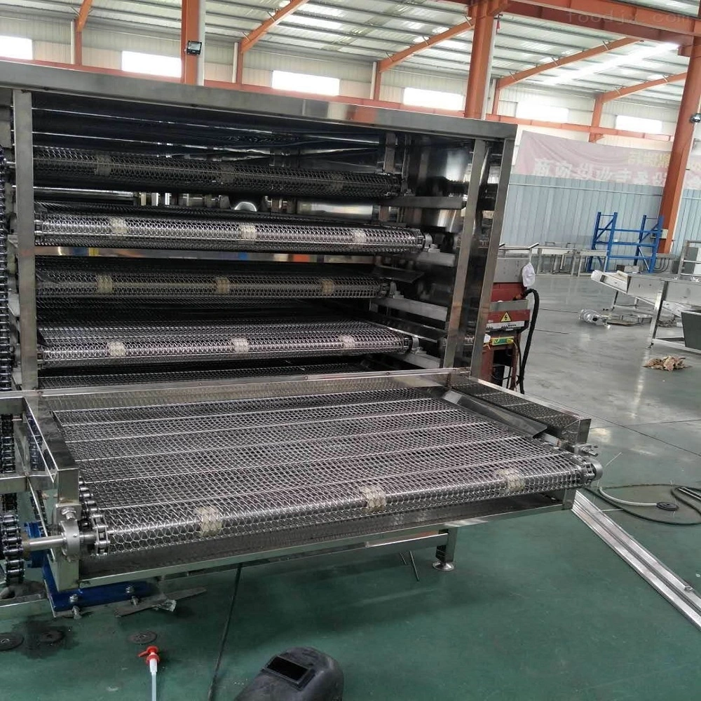304 Spiral Wire Mesh Chain Driven Foundry Conveyor Belting