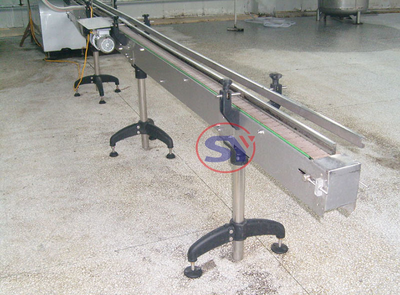 Belt Conveyor Stainless Steel Plate Conveyor for Food Transmission Line