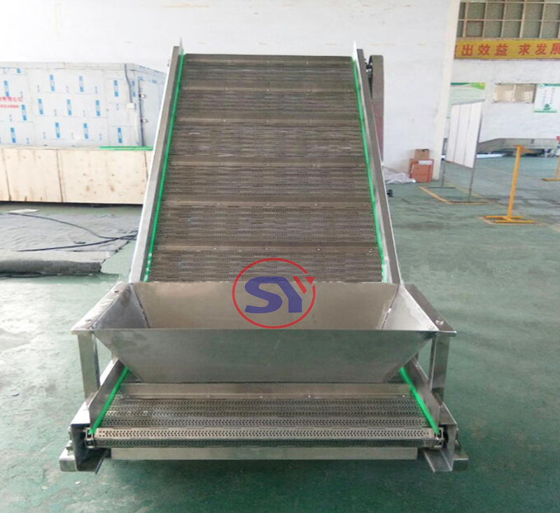 Belt Conveyor Stainless Steel Plate Conveyor for Food Transmission Line
