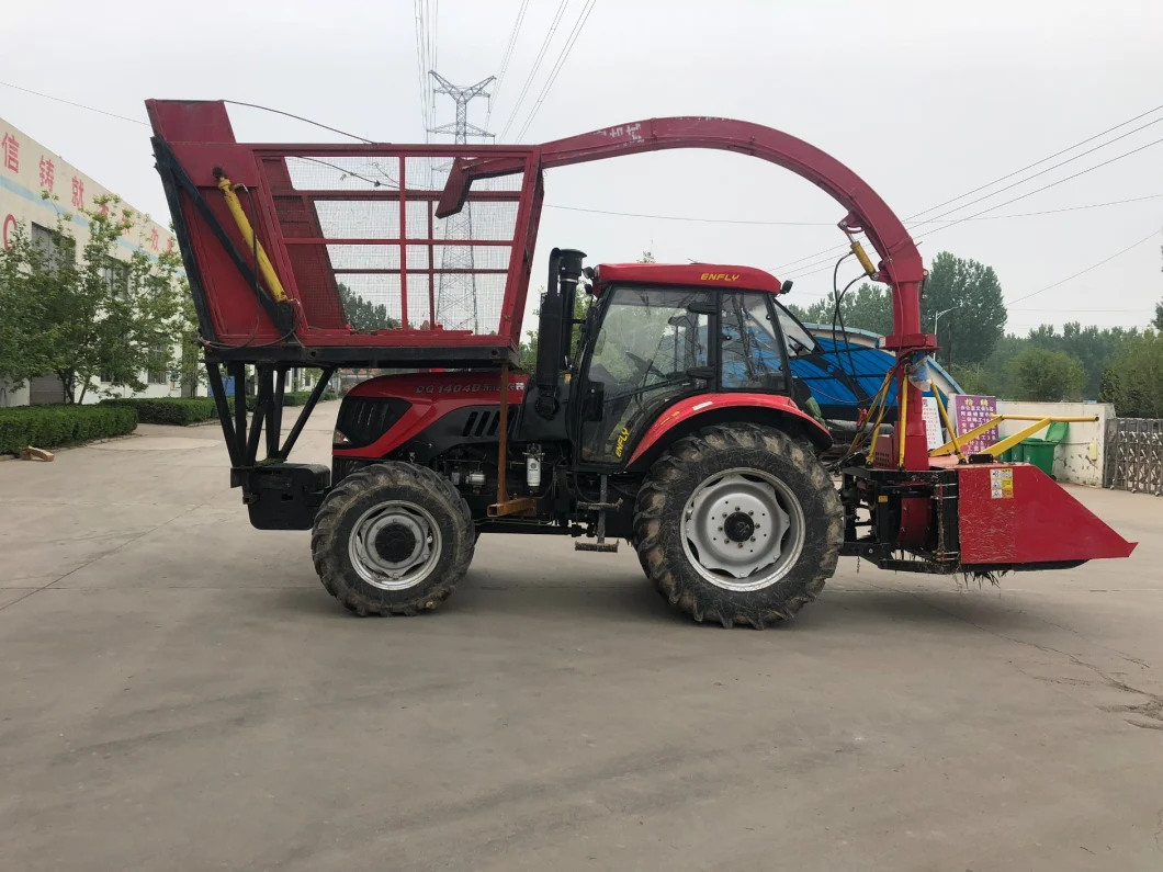 Double Vertical Pre-Compressed Rollers Elephant Grass Corn Silage Harvester for Sale