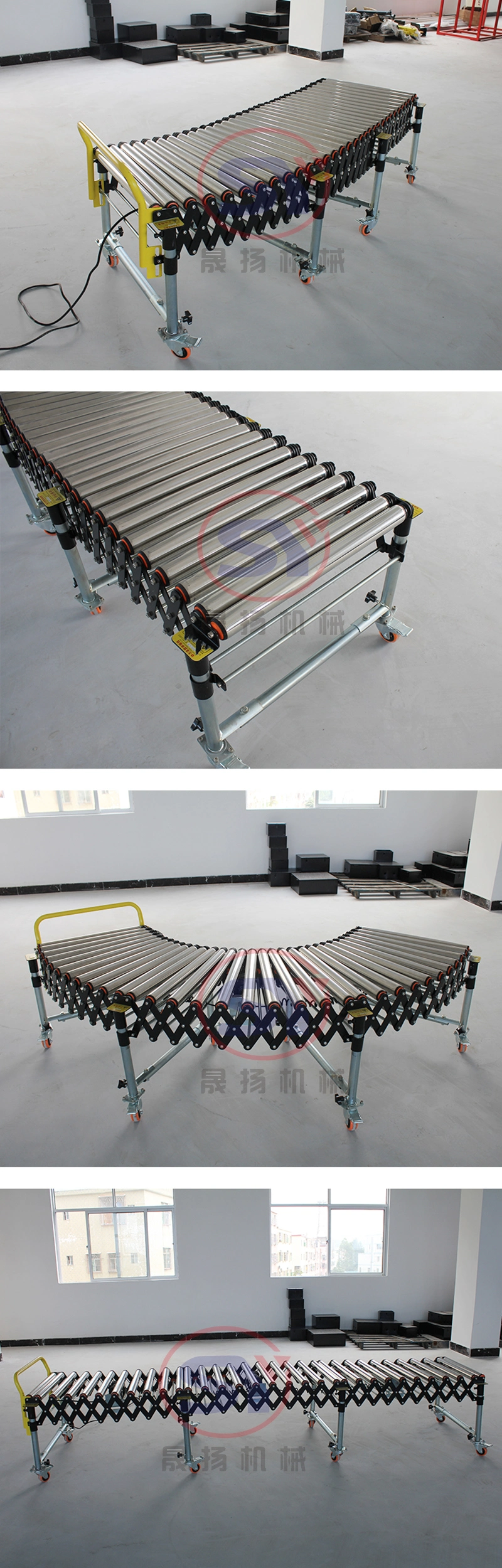 Hot Sale Flexible Conveyors Telescopic Power Coating Roller Conveyor with Factory Price