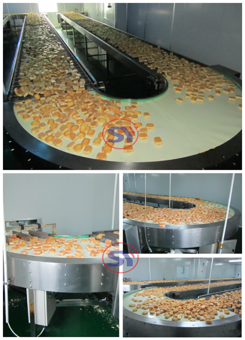 Food Distribution Equipment Portable Belt Conveyor/Conveyer System for Bakery Products