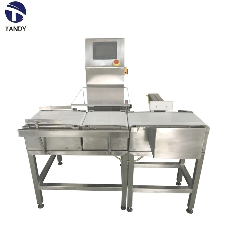 China Factory Industrial Roller Conveyor Weight Scale Check Weigher with Pusher Rejector